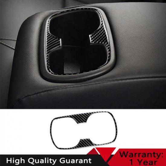 For Toyota Corolla 2019-2021 Real Carbon Fiber Rear Water Cup Panel Cover Trim