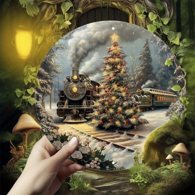 Polar Express Metal Tin Sign Christmas Train Wall Art Home Bar Cafe Decor