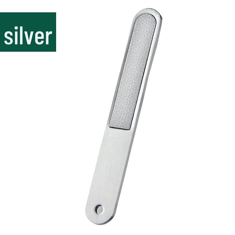 Ultra-Thin Stainless Steel Nail Art File - Straight Strip for Polishing and Shaping