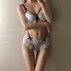 Elegant Embroidered Lace Push-up Bra - Breathable, Adjustable Support for Autumn/Winter.