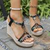 Fashion 2025 New Women Wedges Sandals Summer Fashion Designer Shoes for Women High Quality Platform Sandals Casual Outdoor Sandals Women