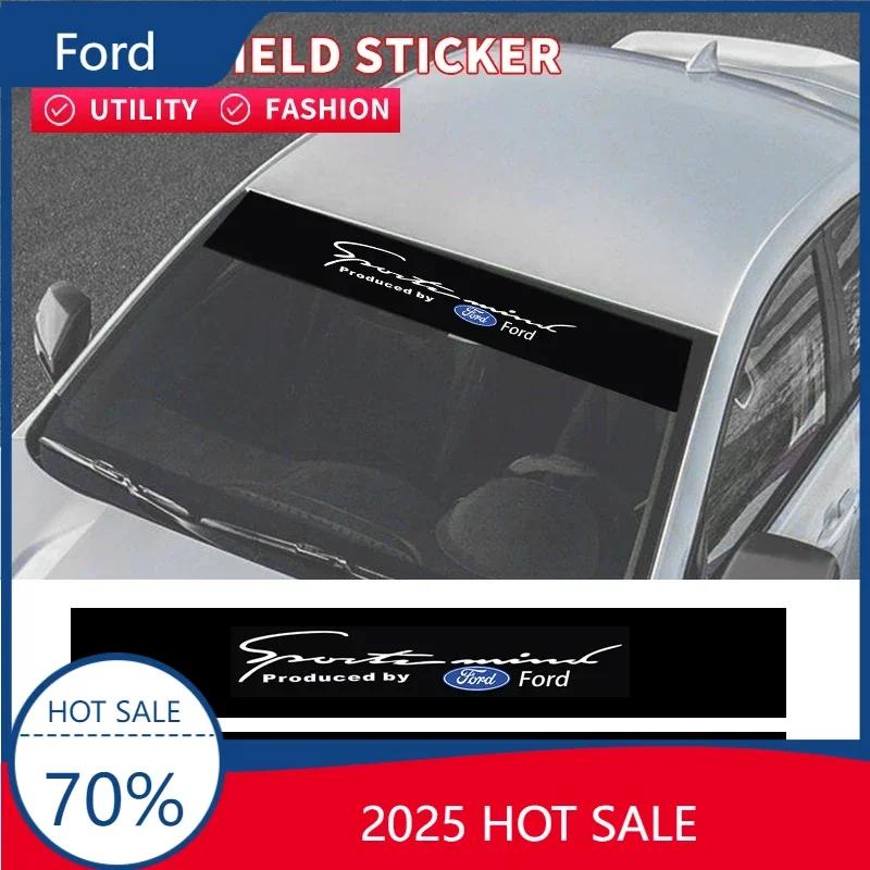 2025 Hot For Ford Car Sunshade Stickers Auto Front Windshield  Stickers For Ford Focus 3 2015-2018 Kuga 2016-2019 Escape C-MAX E