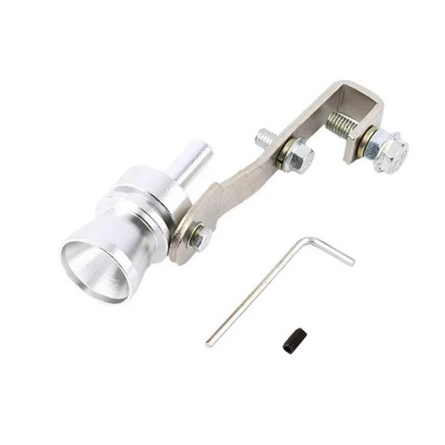 

Универсальный автомобильный размер S 18 мм, турбозвуковой свисток, глушитель, выхлопная труба, симулятор автоматического продувочного клапана для всех модифицированных автомобилей, мотоциклов серебряный