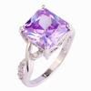European & American Fashion Rhinestone Square Ring - New Trending Style