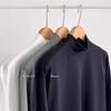 Men's Thermal High-Neck Base Layer Top, Velvet-Lined, Thick, Loose, Warm Inner Wear for Students