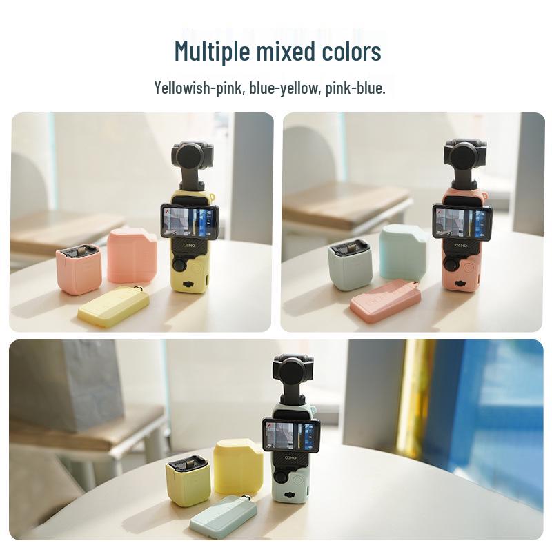 DJI Pocket 3 Silicone Protective Case for Osmo Pocket Gimbal Camera - Macaron Color Shell