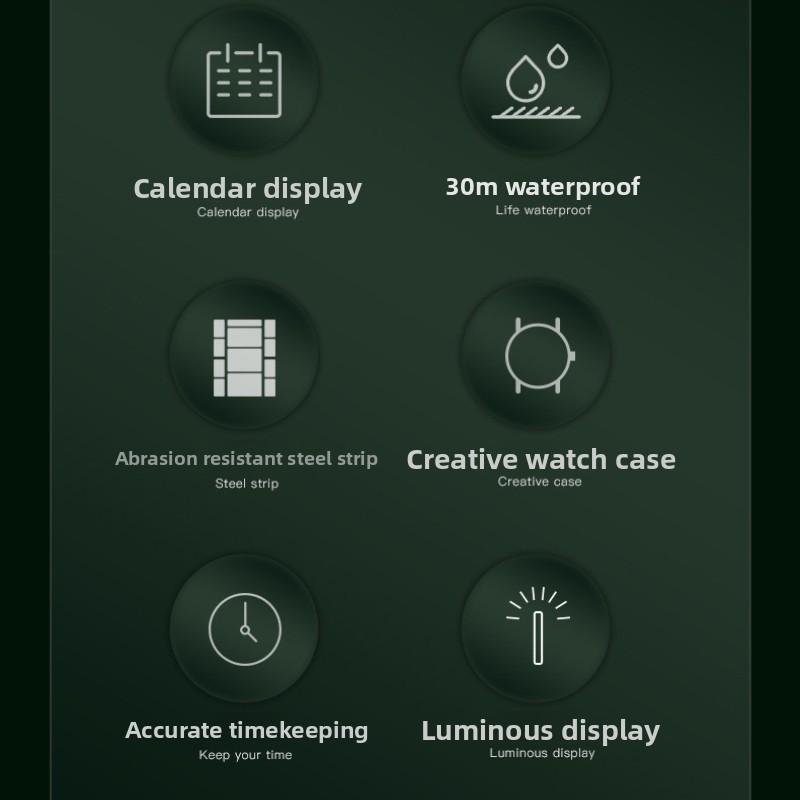 OPK Brand Watch One Luminous Quartz Watch Men's Watch Men's Watch