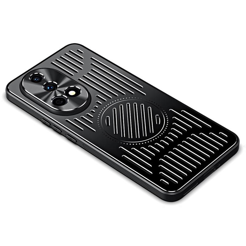 

For Huawei nova 12 Pro 5G/nova 12 Ultra 5G Phone Case TPU+Aluminum Alloy Heat Dissipation Cover C