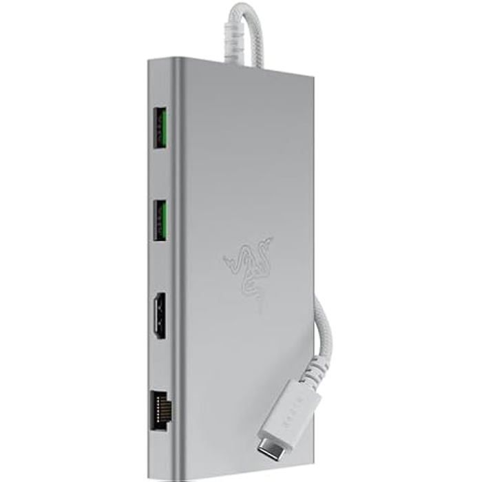 Razer Station D'accueil USB-C - 11 Ports Avec HDMI, Gigabit Ethernet, Port Audio 3,5 Mm, USB-A Et -C, Compatible Avec Windows Et