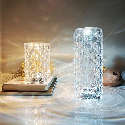 RGB Bedside Lamp Remote Control Adjustable Brightness USB Rechargeable 16 Colors Table Lamp LED