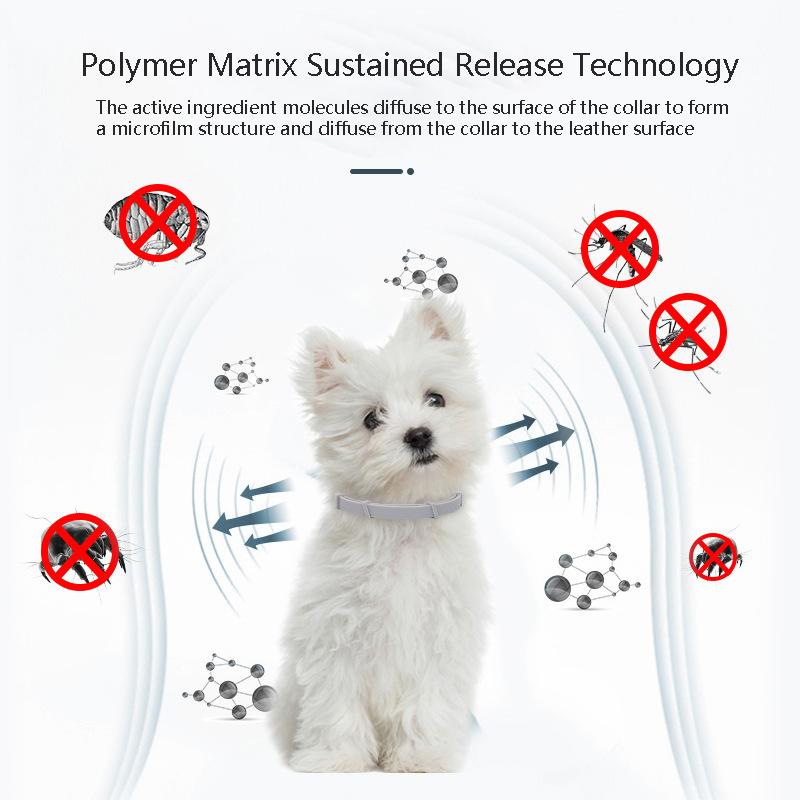 Pet Deworming Flea Collar Retractable Necklace Anti Flea And Tick Big Dog Puppy Cat Prevention Mosquitoes Pets Repellent Collar