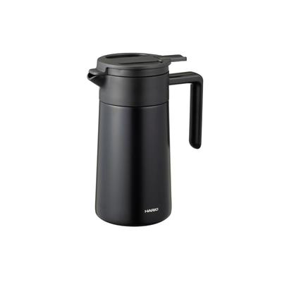 Vakuum-Doppelthermokanne mit Keramikbeschichtung, praktische Kapazität 600 ml, Kaffeekanne, Schwarz CHP-600-B