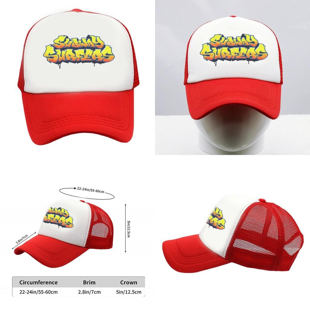 Subway Surfers Baseball Cap Polyester Sun Protection Breathable For Outdoor Sports Fans