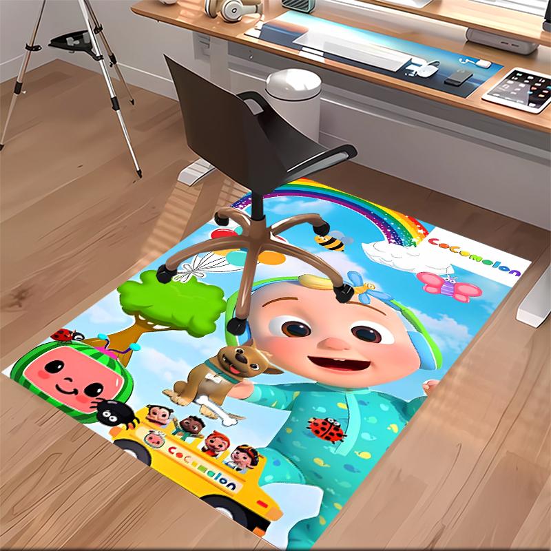 Jay Franco Cocomelon Printed Absorbent Washable Carpet, Non-Slip Bathroom Mats, Kitchen Rugs, Yoga Mat,Living Room Entrance, Camping Picnic Rugs