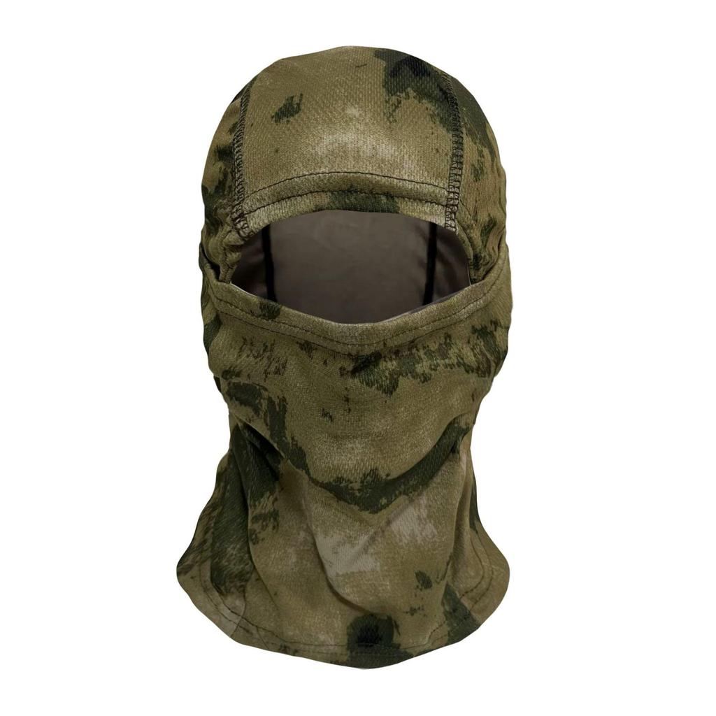 Camouflage Full Face Balaclava: Sun, Dust & Wind Protection for Outdoor Cycling - Men's Gaiter & Headband Combo