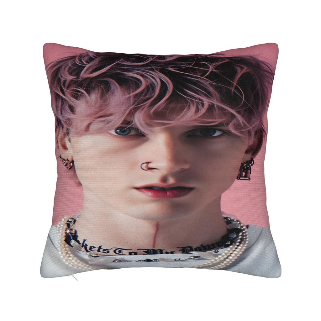 Machine Gun Kellys MGK Pillow Case Vintage Pillow Cover Comfy Pillowcases For Sofa Couch Bed Living Room