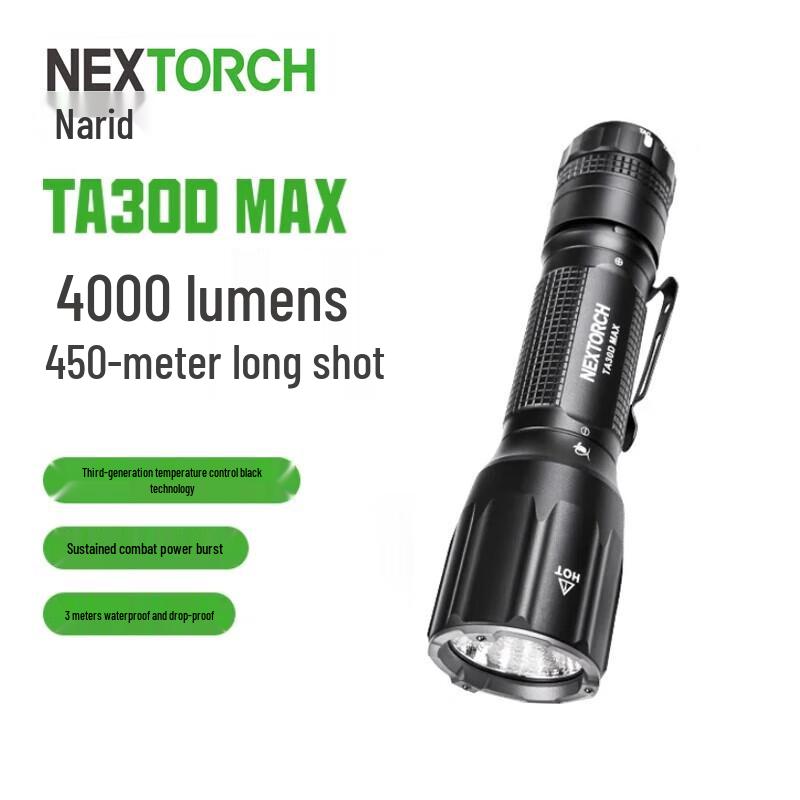 NEXTORCH Tactical High-Lumen Rechargeable Flashlight