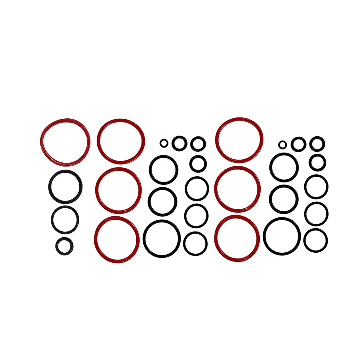 

Air Suspension O-Ring Kit, Front Rear Air Suspension Valve Block O-Ring Seal Kit Fits for Land Rover LR3 LR4 Range Rover Sport
