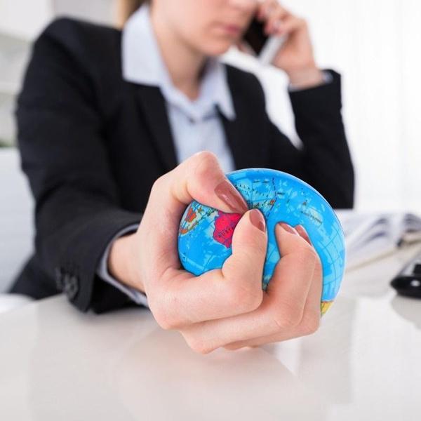 1Pc Stress Relief Welt Globus Karte Ball Globus Palm Ball Planet Erde Ball Spielzeug Stress für Erwachsene Kinder dekompression Spielzeug