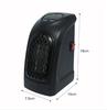 Electric Wall Heater Mini Portable Plug-in Personal Space Warmer Adjustable Thermostat Heating
