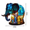 Animal Table Lamp Creative Stained Resin Glass Animal Sculpture Night Light For Living Room Bedroom Home Decoration