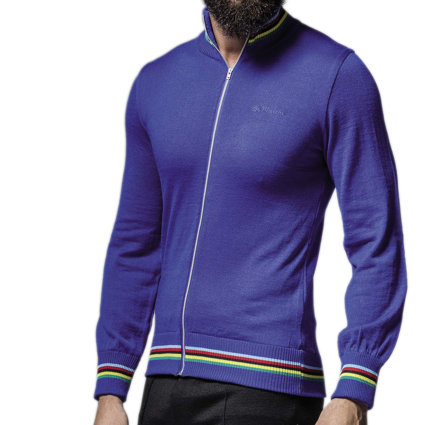 

De Marchi MERINO TRACK JACKET ROYAL Long Sleeve Cycling Jacket M,