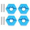 5MM Wheel Hex, Pins Fit for   1 14 144001 Ruote Bianche Mount Hubs Nut with Kit   RC CarBlue 1266B