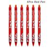 Large Capacity Ink Erasable Pen 6-color Push Gel Pen Set 0.5mm Transparent Colors Pen Office Writing Supplies Kawaii Stationery