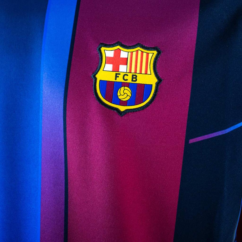 Nike FC Barcelona 21/22 Lässiges Atmungsaktives Fußball-T-Shirt Herren Oberteile Schwarz CW4874-452