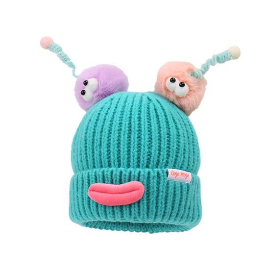 Sausage Mouth Knitting Hat Cartoon Plush Doll Decor Warm Cozy Plush Doll Hat Cold Weather Winter Headwear