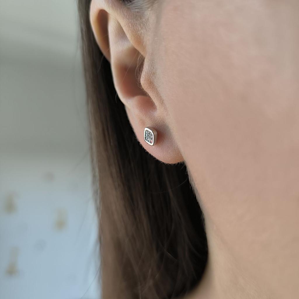 Silver Earrings with Cubic Zirkonia (2191667)