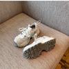 Cowhide Version~ Polished Retro Dad Shoes Women's Tide 2025 New Mesh Breathable Lightweight Thick-soled Casual Sports Shoes