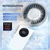 Handheld Cooling Fan with Semiconductor Cooling, Turbo Wind, Foldable 5-Speed, Portable for Outdoor/Office Neck Fan Rechargeable