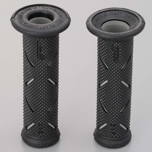 Daytona PROGRIP Motorcycle Grip for Handlebar Diameter 22.2 122mm Anti-vibration Gel End Penetration 717 Type Gray 98041