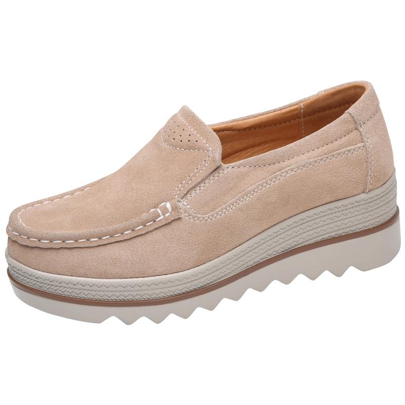 Spring and Autumn flat-bottomed thick-soled muffin bow women's hot-selling large-size bow single shoes