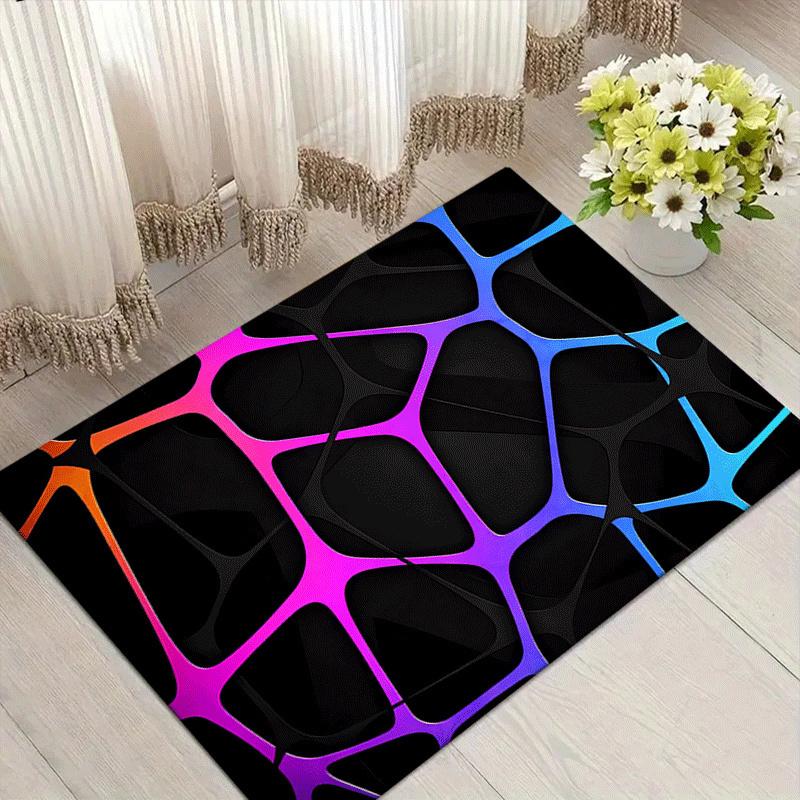 

1 шт. Коврик с принтом «Соты», Дизайнерский ковер - Мягкий, Противоскользящий и Прочный Декор для Игровой Комнаты, Спальни, Гостиной 60cm by 90cm
