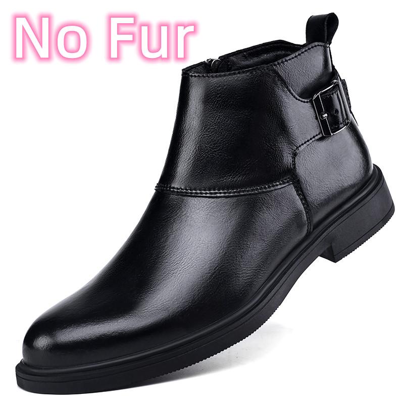 Side Zipper Male Ankle Boots Genuine Leather Men's Motorcycle Boots Classic for Men Ankle Boots 2024 Men Casual Low Top Shoes