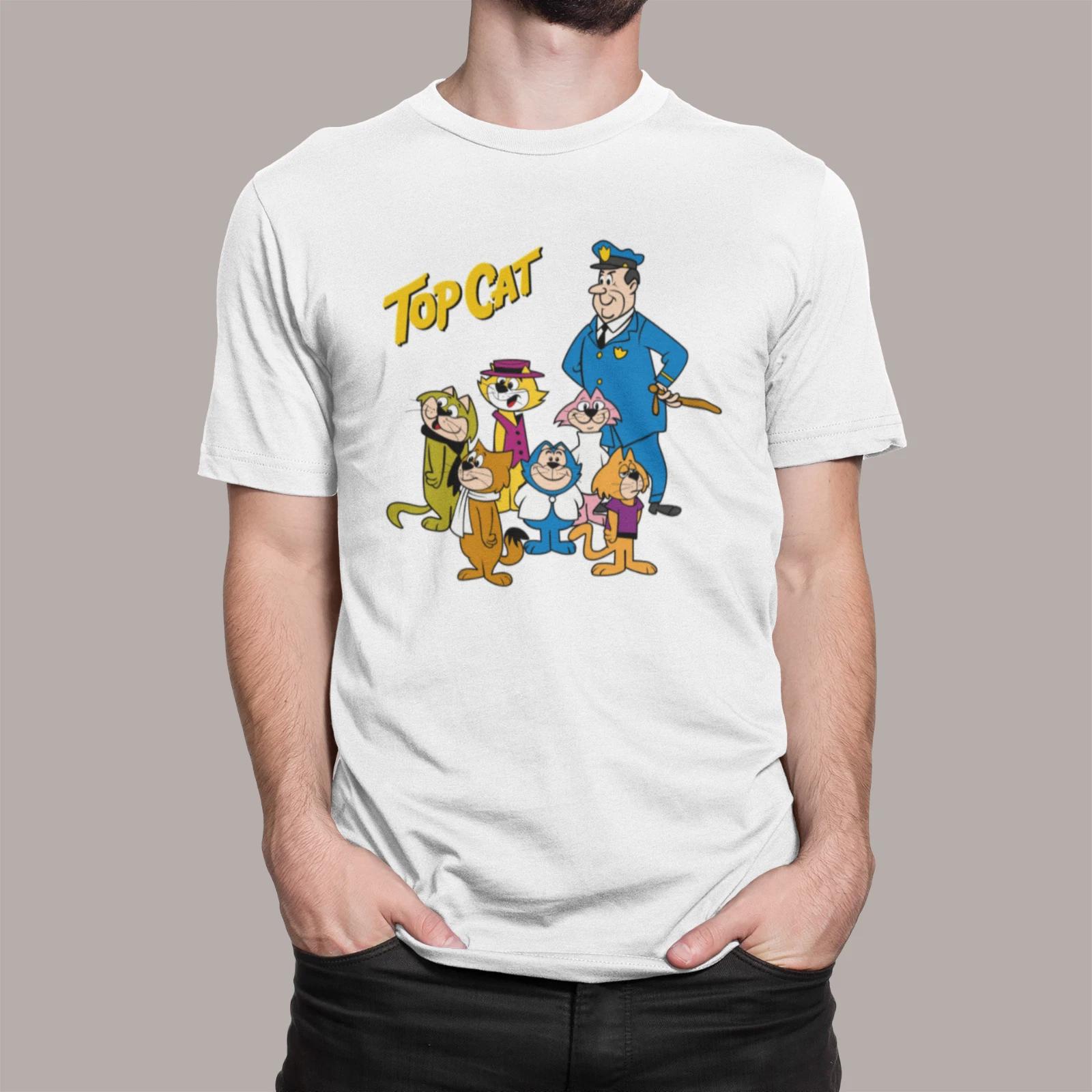 TOP CAT INSPIRED T-shirt 70S 80S RETRO COOL ADULT KIDS XXXXL