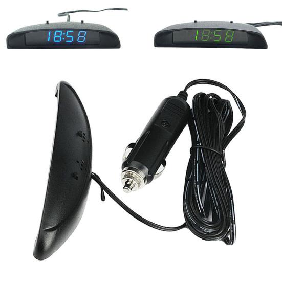 Orologio Elettronico 3-in-1 Visiera Parasole ABS LED Orologio Elettronico per Auto