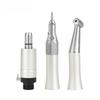 Dental Low Speed Handpiece Set External Push Button Single Water Spray Contra Angle 2/4 Holes Air Motor Dental Equipment Supplies