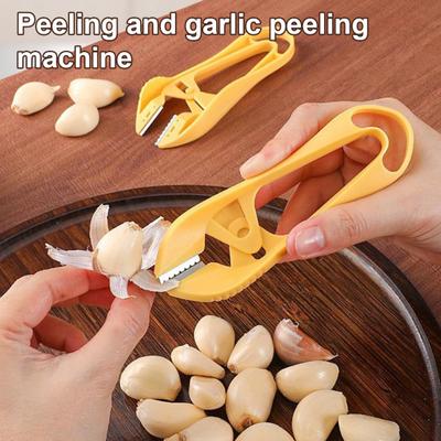 3Pcs Portable Garlic Peeler Ergonomic Garlic Tweezers Manual Garlic Skin Remover Clips