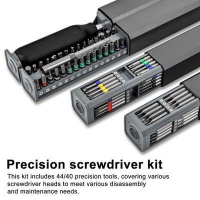 1 Satz 44/40-in-1 Multifunktions-Schraubendreher-Set Hochbelastbarer Mehrfachbit-Schraubendreher Laptop Handy Kamera Brille Uhr Reparatur Schraubendreher Werkzeuge