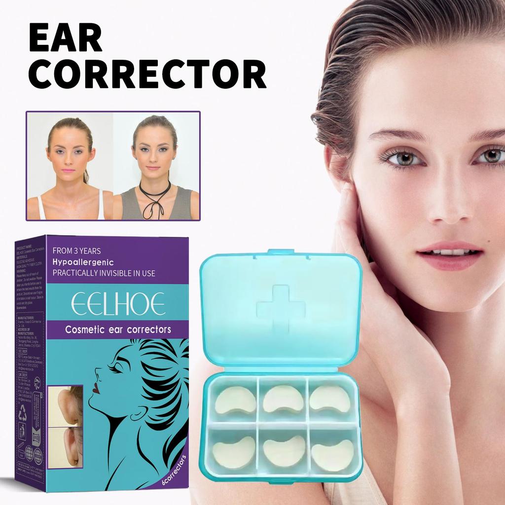 EELHOE Ear Corrector Patches 6pcs, Ear Size Reduction Corrector for Prominent Ears, Waterproof Ear Shaping Patches
