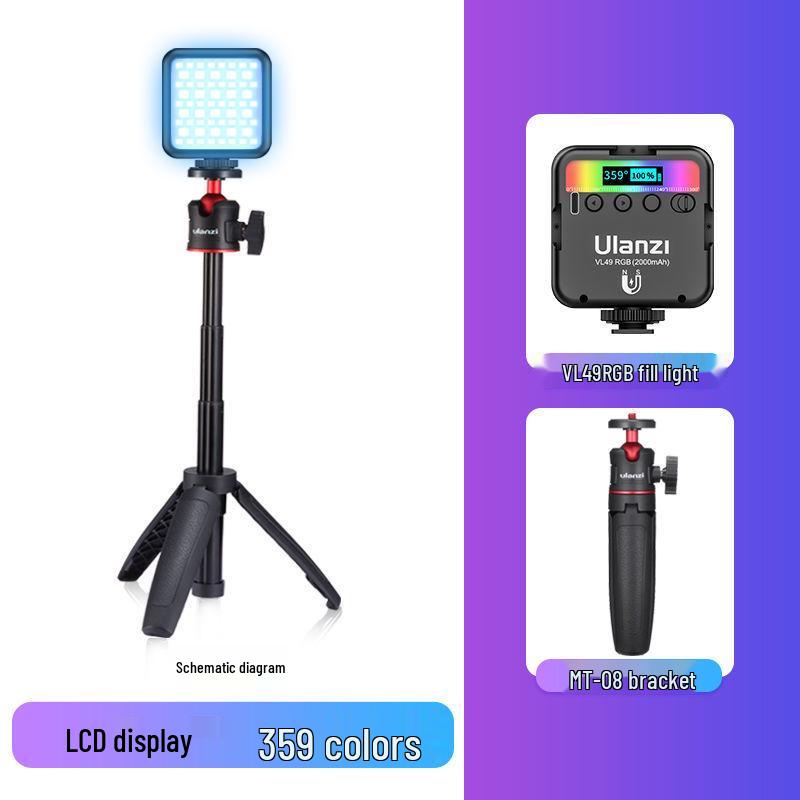 2025 VL49RGB Mini Pocket Full Color Fill Light for Mobile Photography