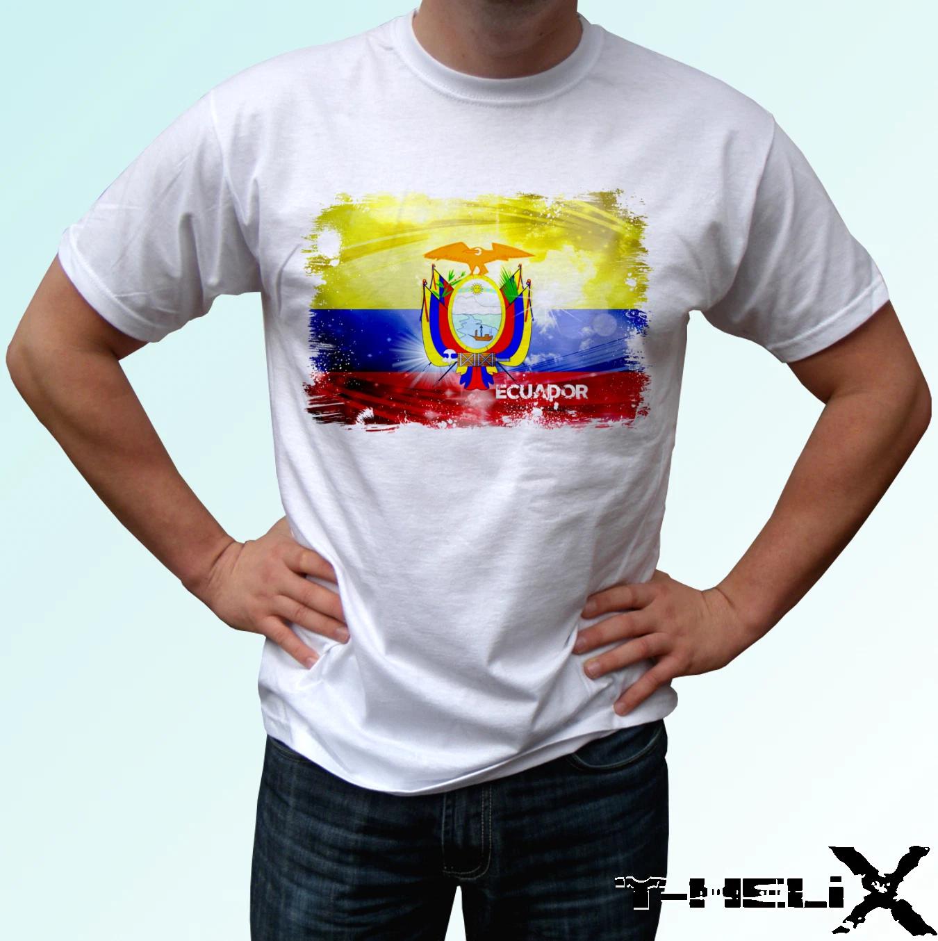 Ecuador flag - white kids boys T-Shirt top country design - s s kids & baby sizes 160