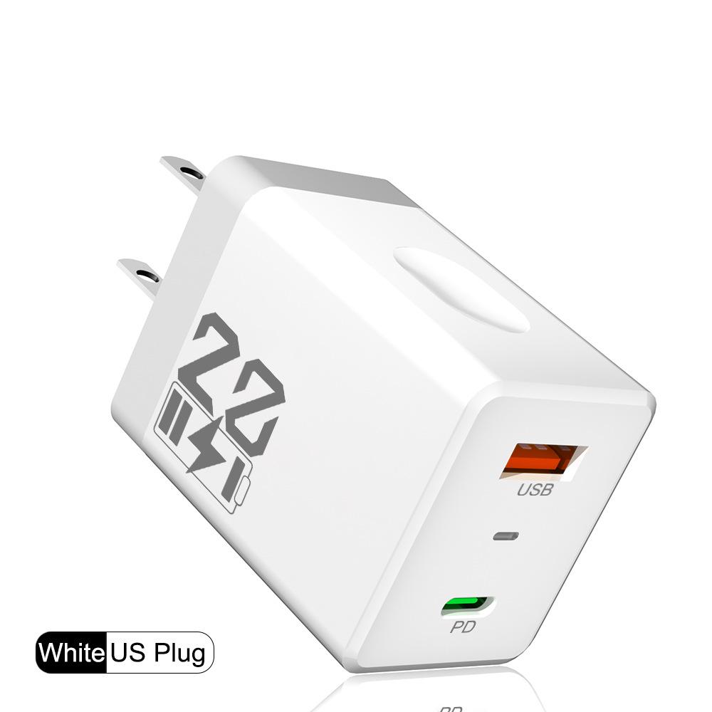 22 Battery Appearance Dual USB 2.4A Mobile Charger with US/EU/KR/UK Adapters