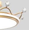 Nordic Crown Bedroom Ceiling Lamp Creative Warm Modern Light Luxury Second Bedroom Princess Girl Children's Room Chandelier