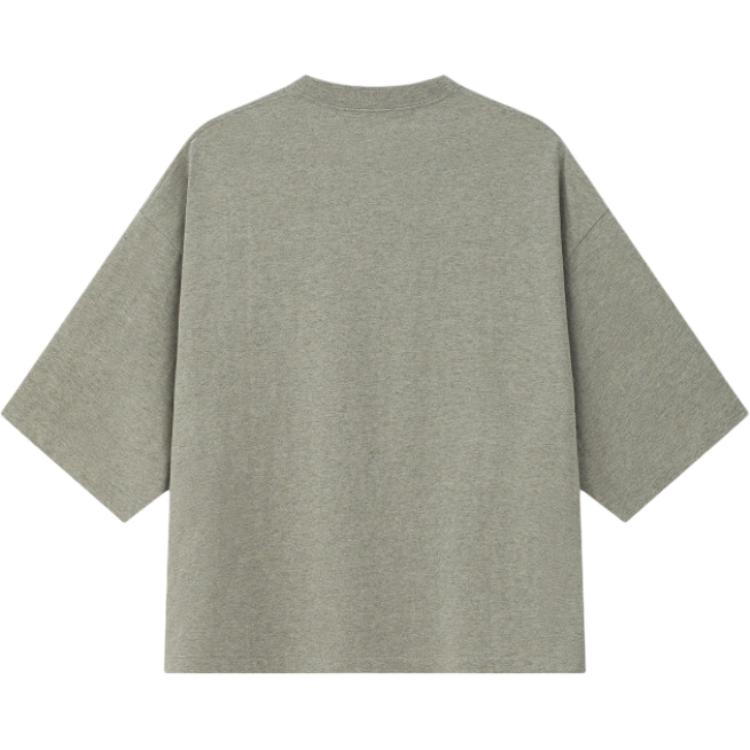 Fear of God Essentials Merch Tee Boxy Fit Seal Heather Unisex Tops Grey RW00266-0135