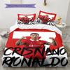 Poster Ronaldo Set Copripiumino Trapuntato Copripiumino Federa Decorazione per la Casa Regalo di Compleanno (1 * copripiumino + 2 * federa, senza nucleo)