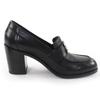 Great HERMES pumps Dauphine 70 moccasins Constance leather loafers black 36 Used